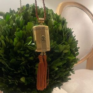 Gold Chicos Pendant Necklace with Tassel